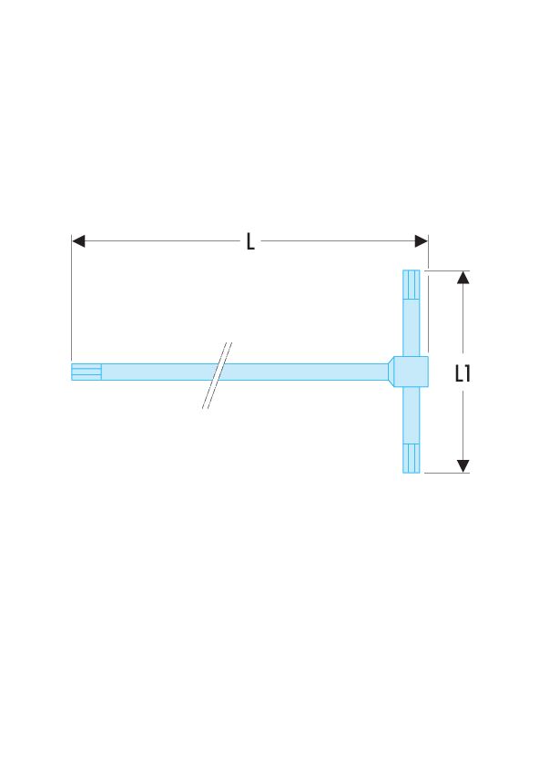 84TC - Llaves macho 6 caras en 