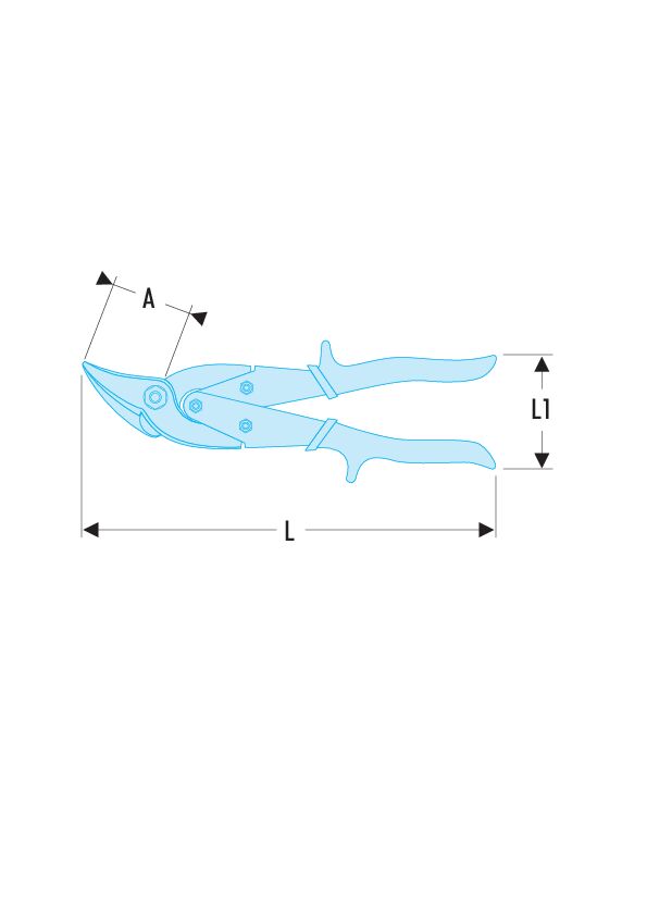 Cizalla universal contorneadora a derechas