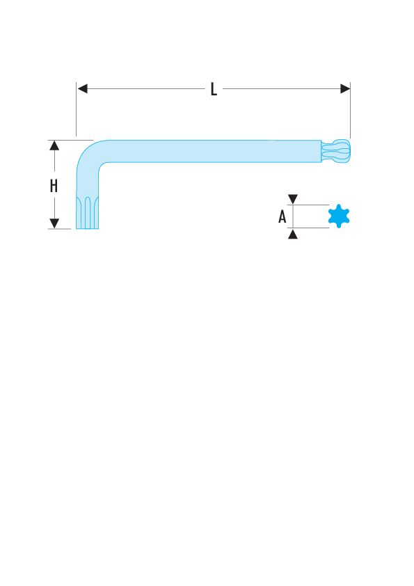 89S - Llaves macho largas Torx® - con cabeza esférica