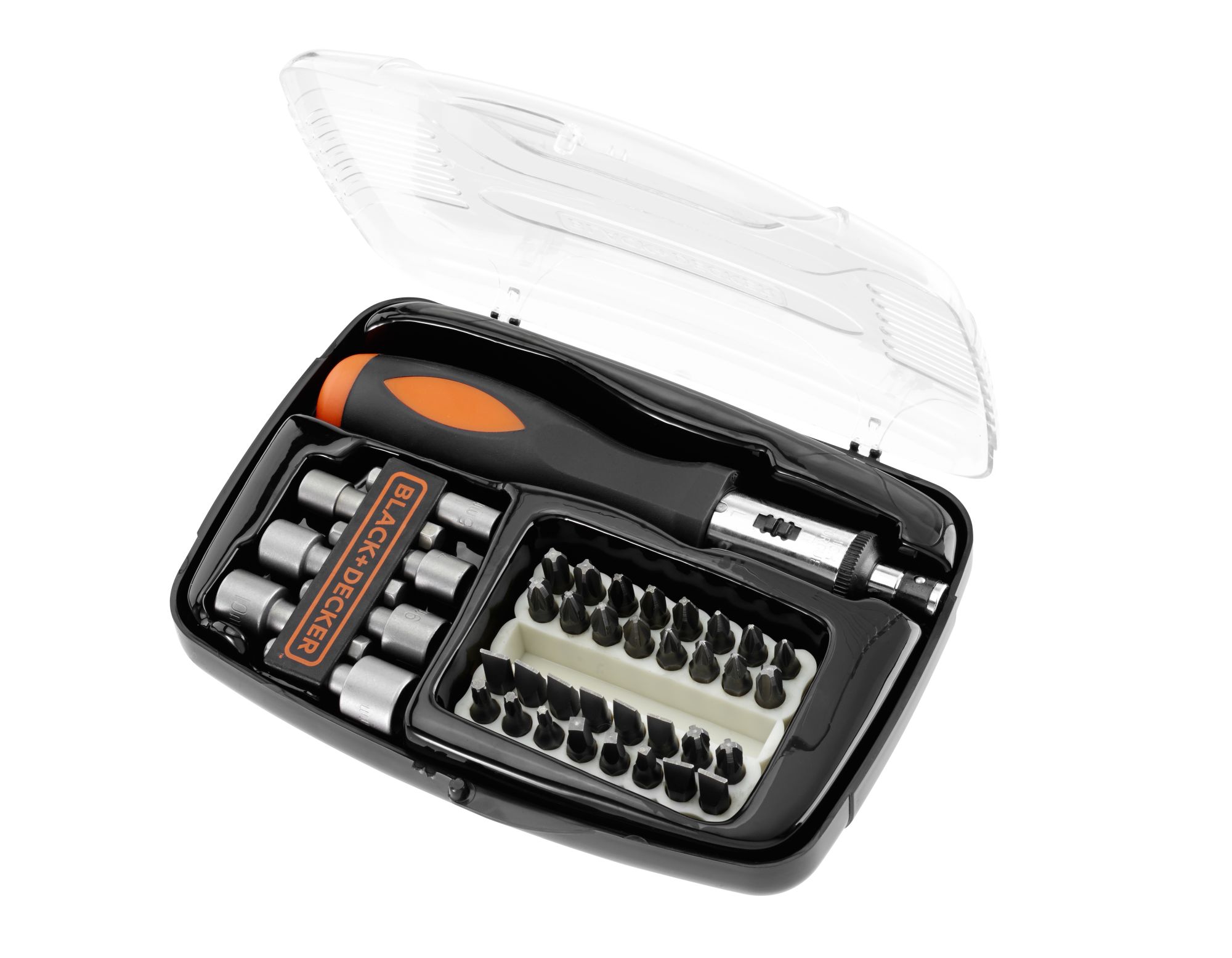 A7062-XJ - Juego de 40 piezas para atornillar con atornillador de carraca