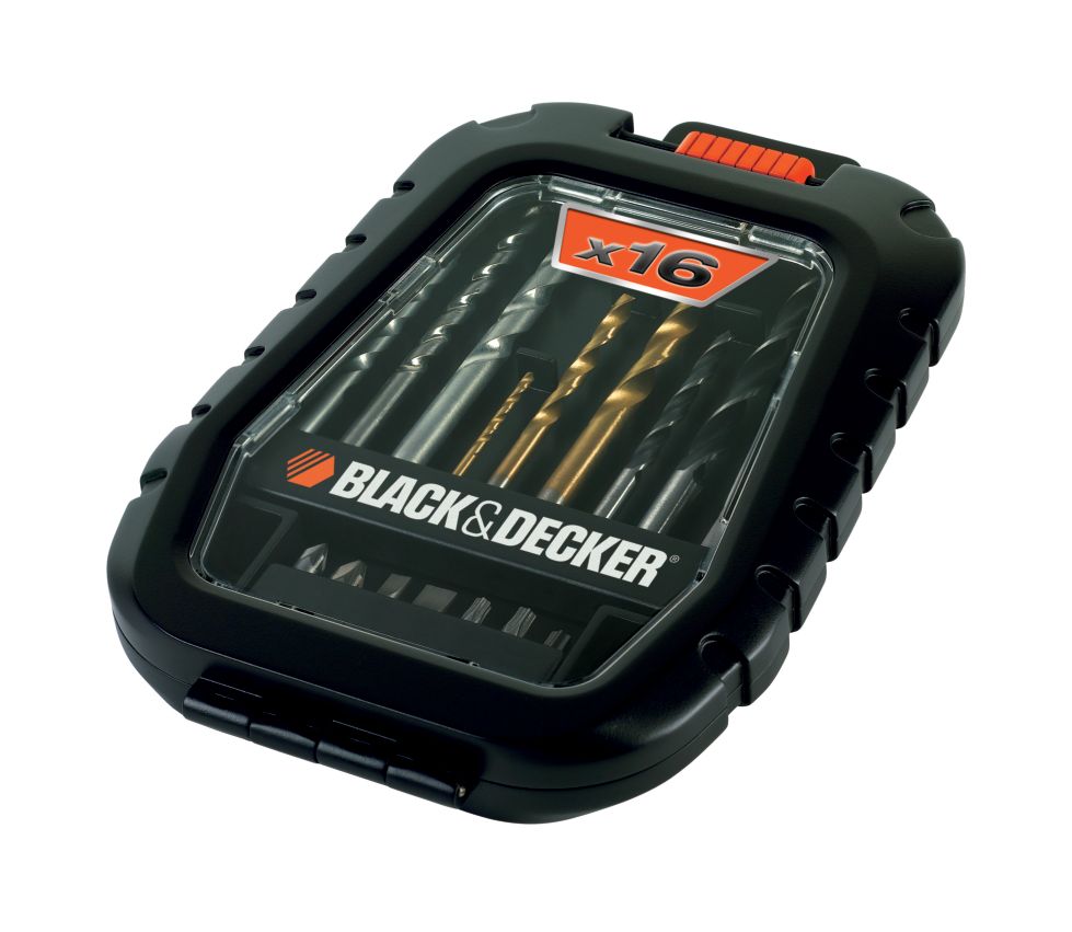 A7186-XJ - Juego de 16 piezas para Atornillar y taladrar con brocas 