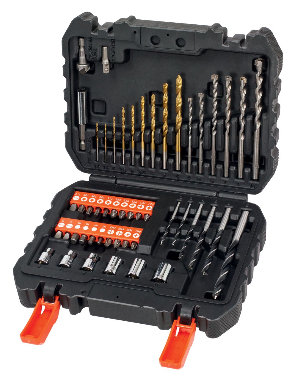 A7188-XJ - Juego de 50 piezas para Atornillar y taladrar con brocas 