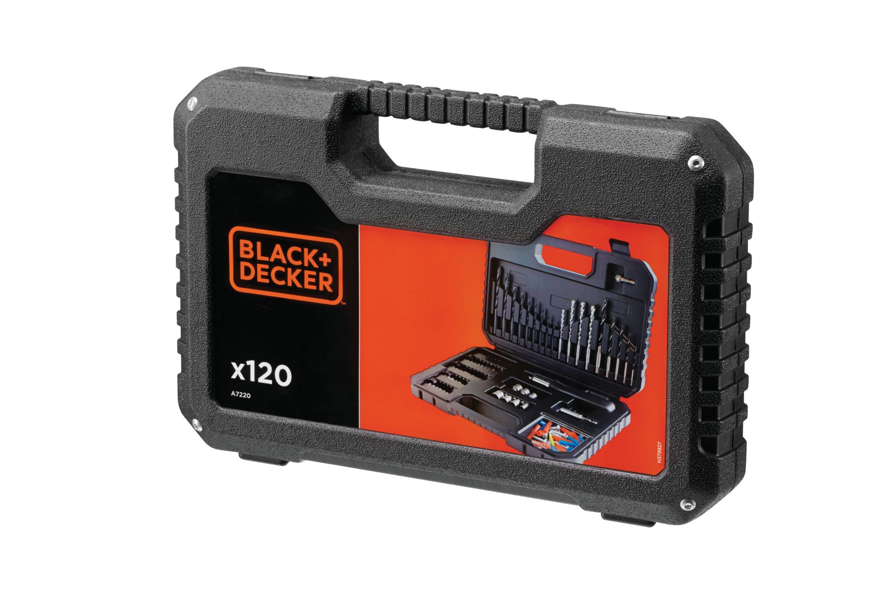 A7220-XJ - Juego de 120 piezas para taladrar y atornillar 