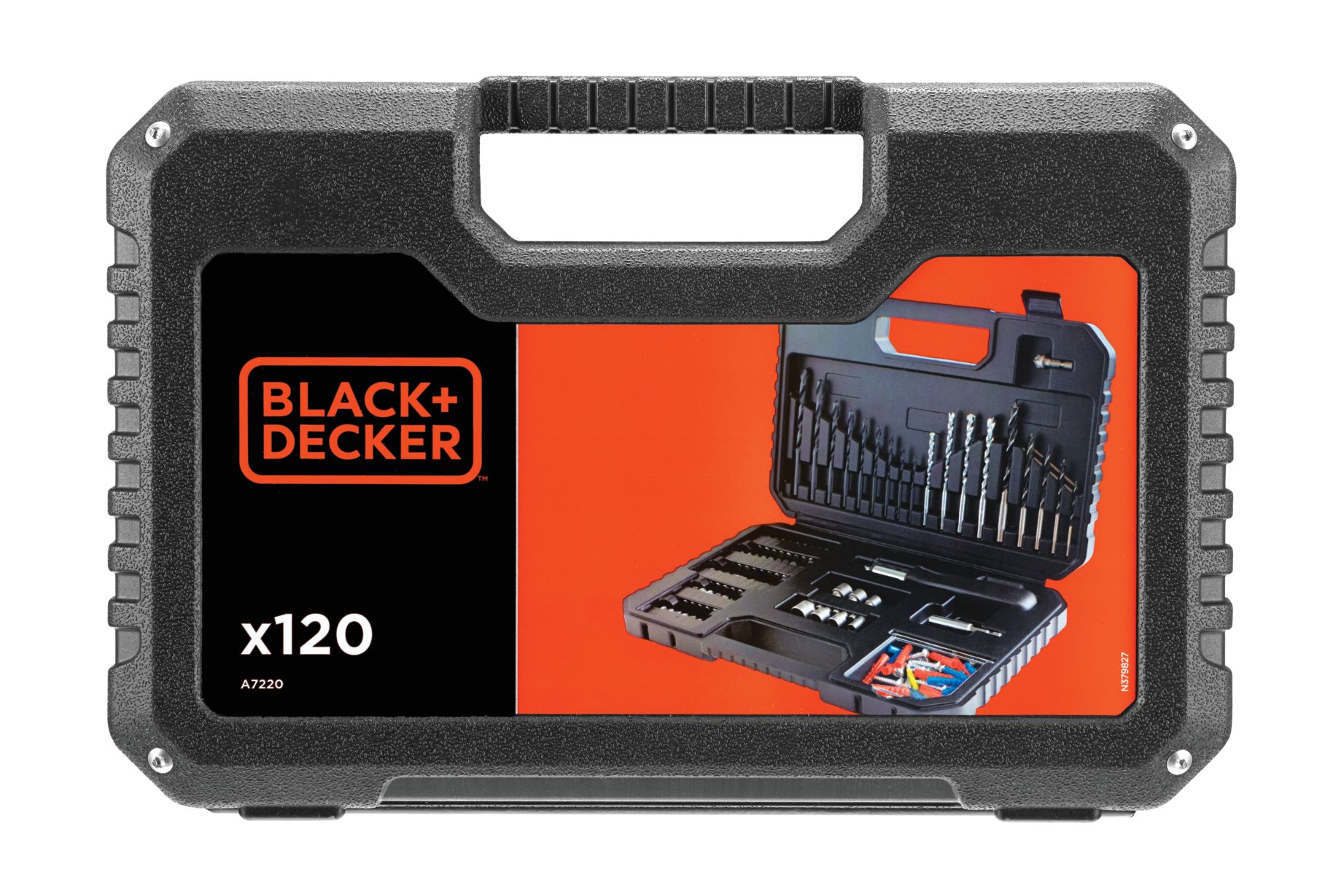 A7220-XJ - Juego de 120 piezas para taladrar y atornillar 
