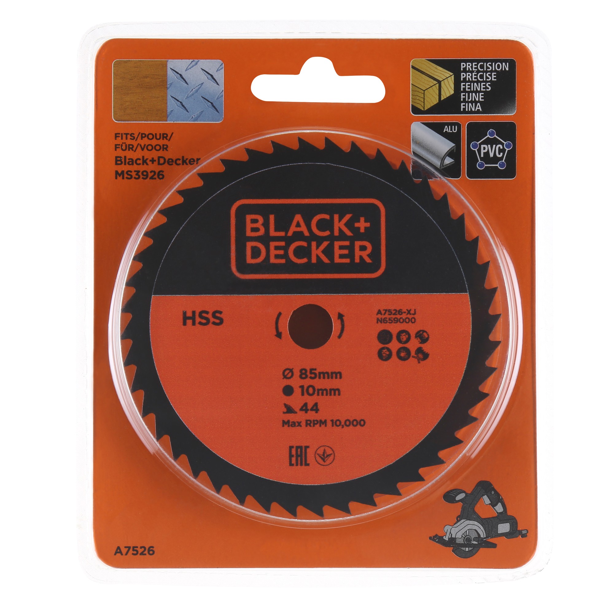 A7526-XJ Hojas HSS 85x10 44T