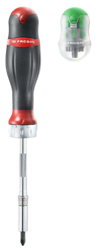 Destornillador porta-puntas con trinquete PROTWIST® + 15 puntas