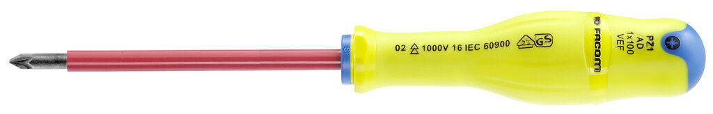 AD.VEF - Destornilladores PROTWIST® con aislamiento 1000 Voltios para tornillos cruciformes Pozidriv®