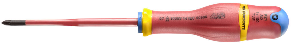 AD.TVE - Destornilladores PROTWIST® con aislamiento 1000 Voltios para tornillos cruciformes Pozidriv®