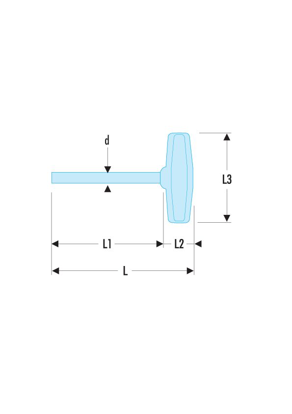 AGT - Destornilladores ISORYL para tornillos ranurados - hoja forjada - mango en T