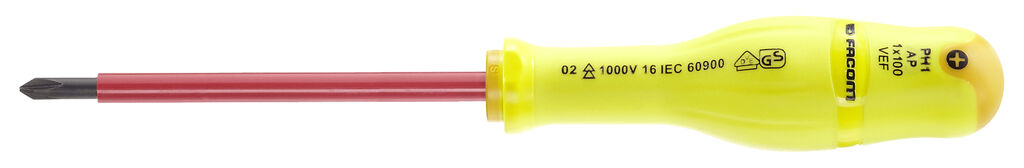 AP.VEF - Destornilladores PROTWIST® con aislamiento 1000 Voltios para tornillos cruciformes Phillips®