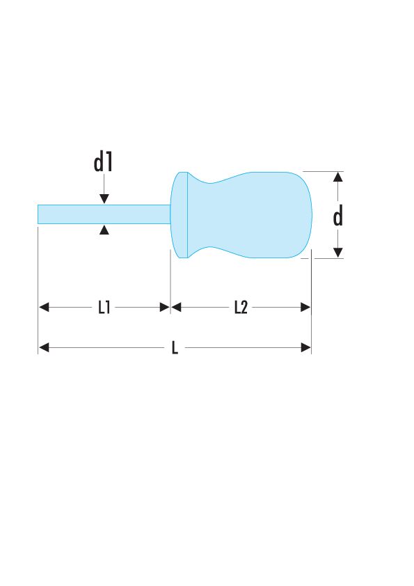 APB - Destornilladores ISORYL para tornillos cruciformes Phillips® - hoja corta
