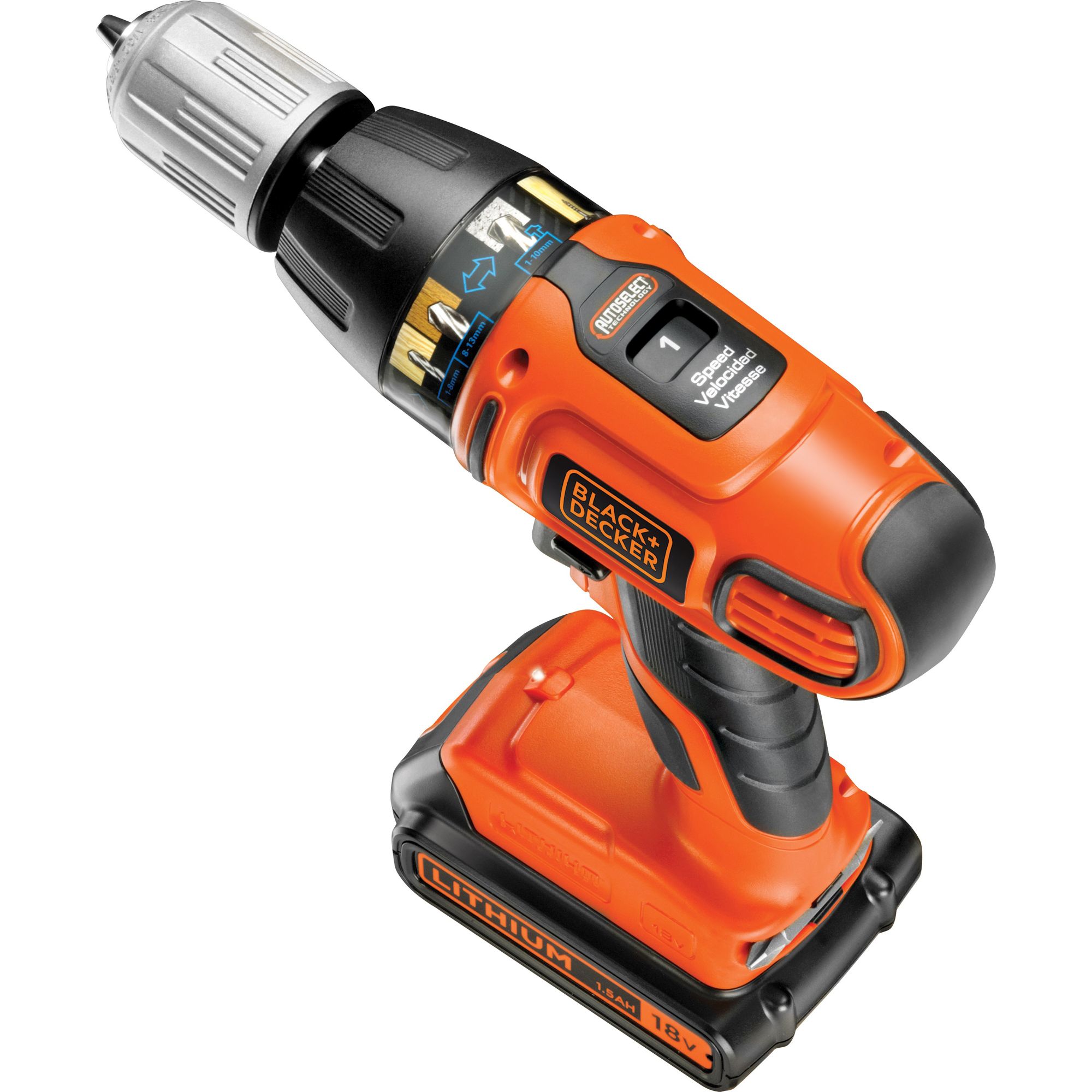 ASL188KB-QW - Taladro percutor Litio 18V AutoSelect