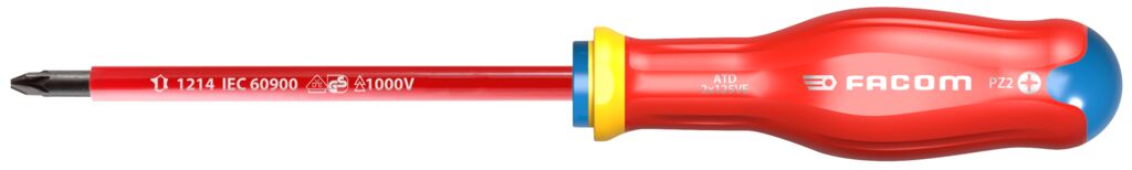 AD.VE - DESTORNILLADORES PROTWIST® AISLADOS 1.000 VOLTIOS PARA TORNILLOS CRUCIFORMES POZIDRIV® | ATD2X125VE