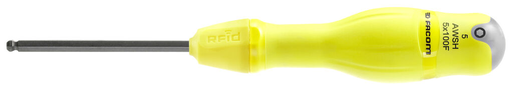 AWSH - Llaves machos 6 caras con mango y cabeza esférica - RFID