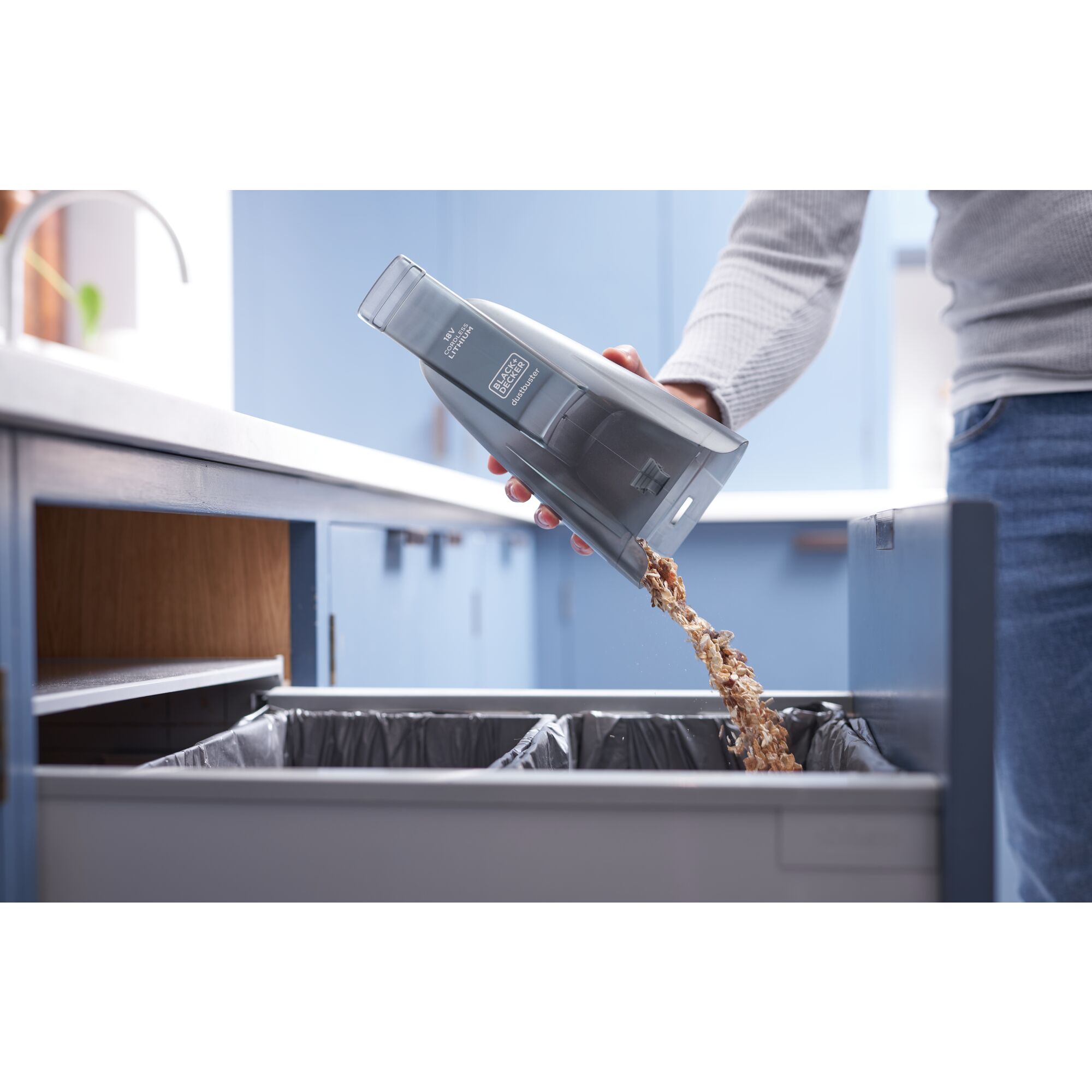 BCHV001C1-QW Aspirador de mano Powerconnect con 1 batería externa 18V 1,5Ah Litio