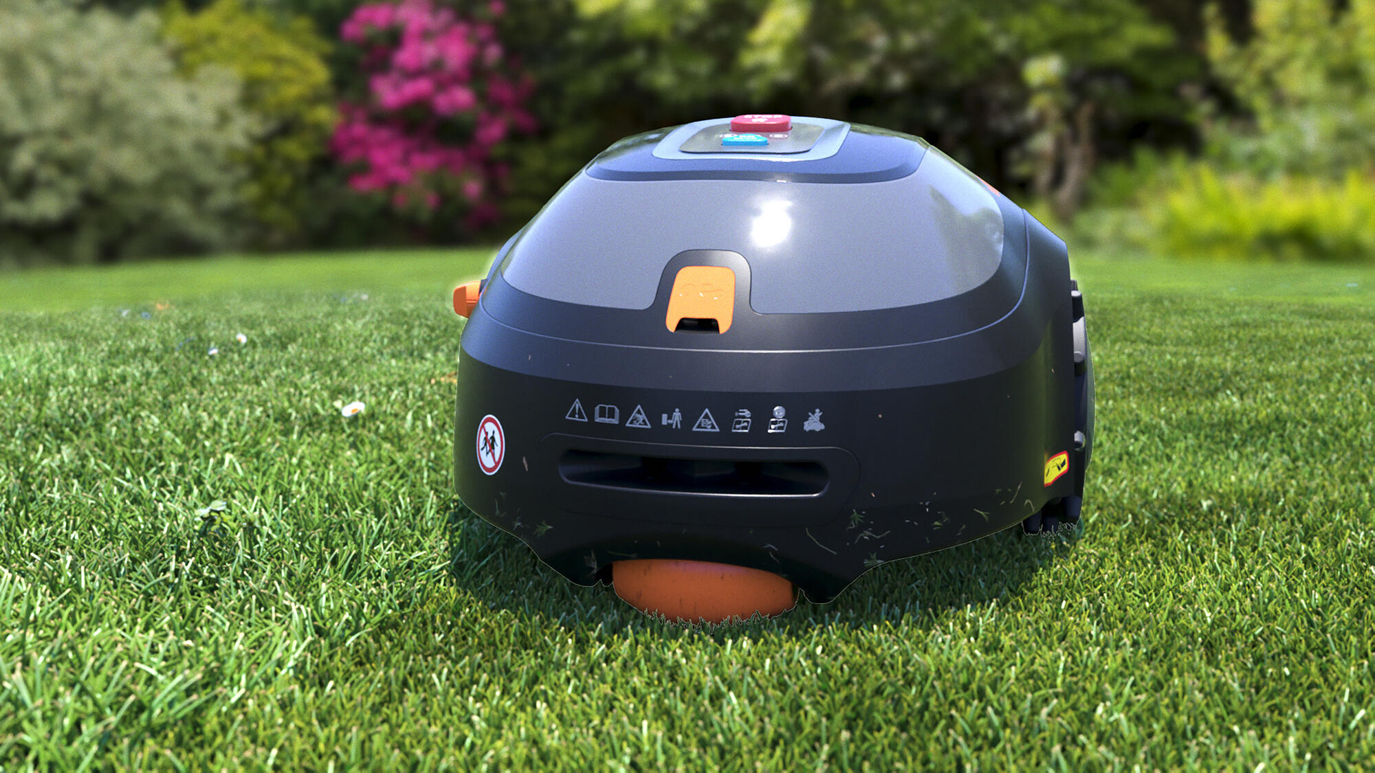 BCRMW123-QW - Robot Cortacésped con Limpiador integrado y casa protectora