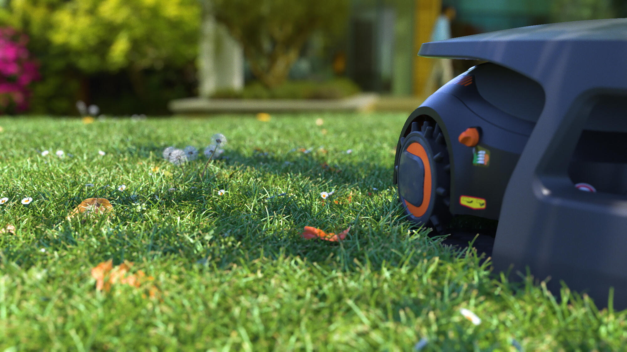 BCRMW123-QW - Robot Cortacésped con Limpiador integrado y casa protectora