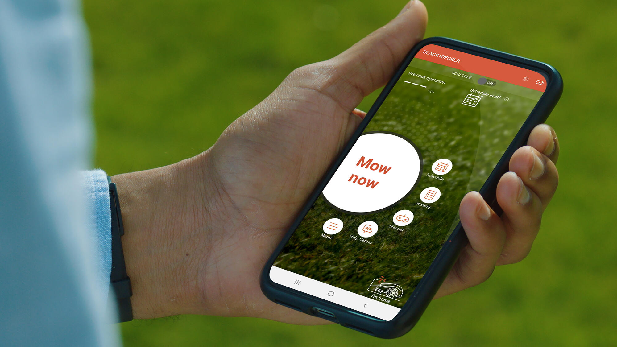 BCRMW123-QW - Robot Cortacésped con Limpiador integrado y casa protectora