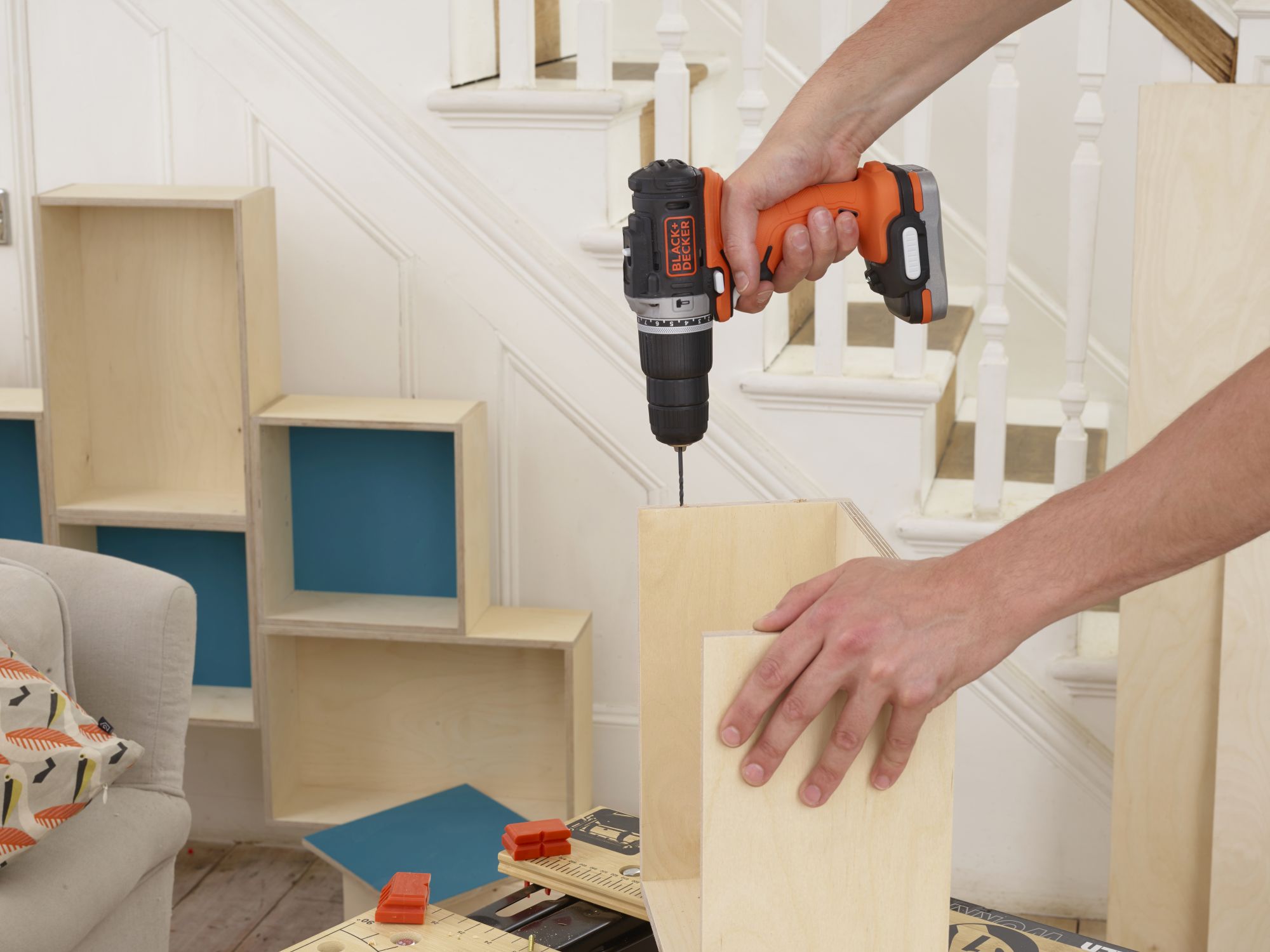 BDCHD12S1-XJ - Taladro Percutor 12V con batería 12V USB