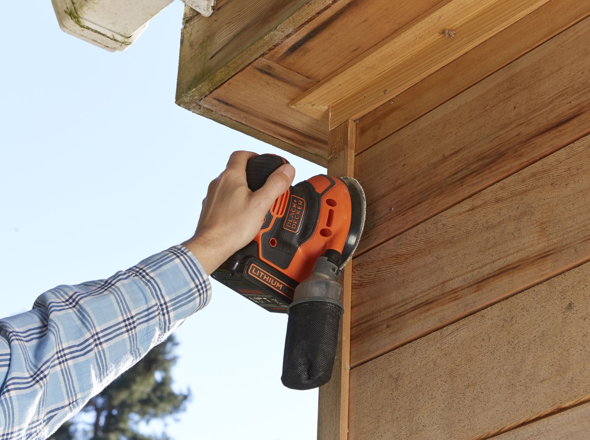 BDCROS18-QW - Lijadora Rotorbital 18V 1.5Ah Litio