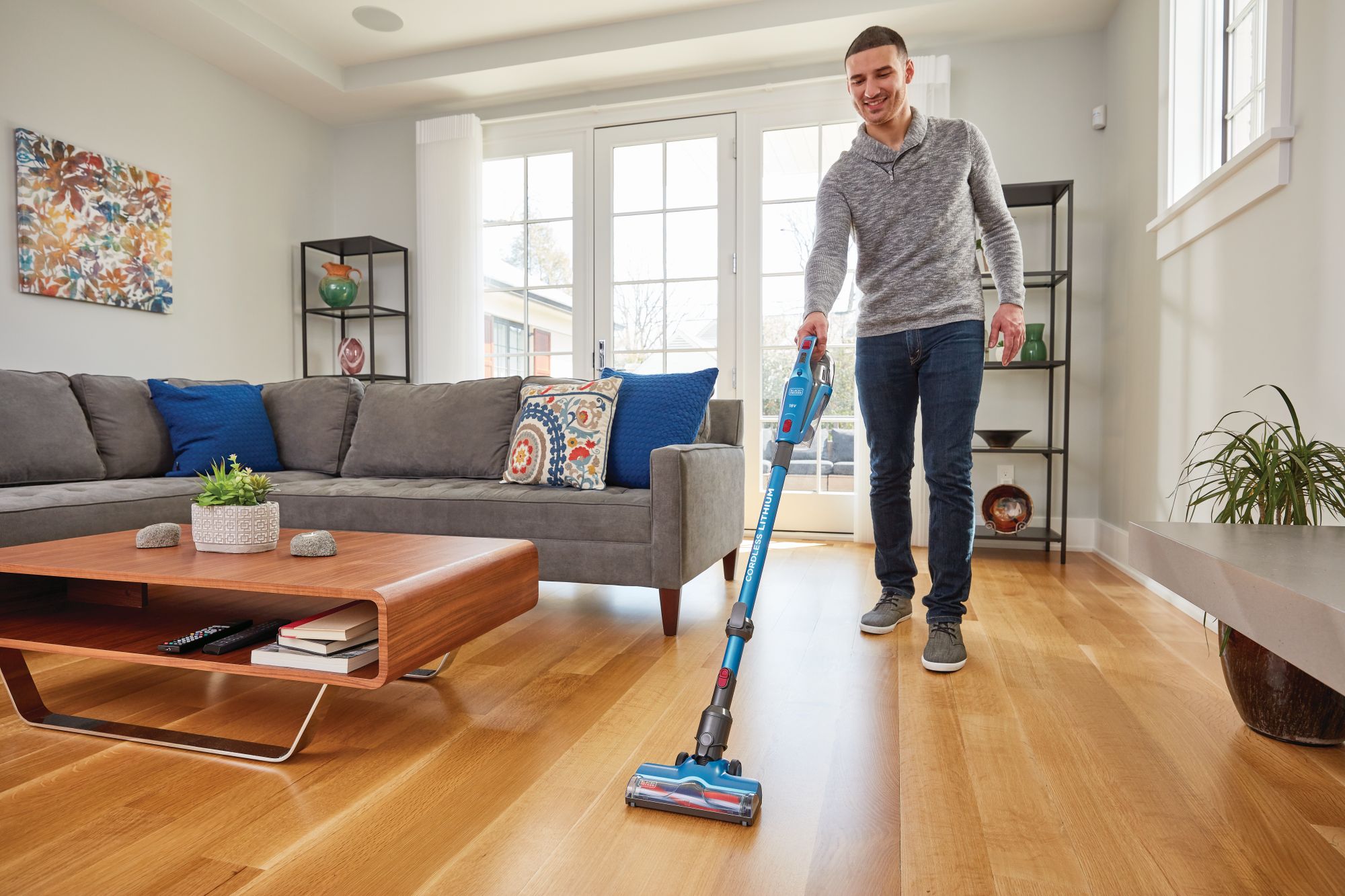 BHFE520J-QW - Aspirador de escoba 3 en 1 LITIO 18V