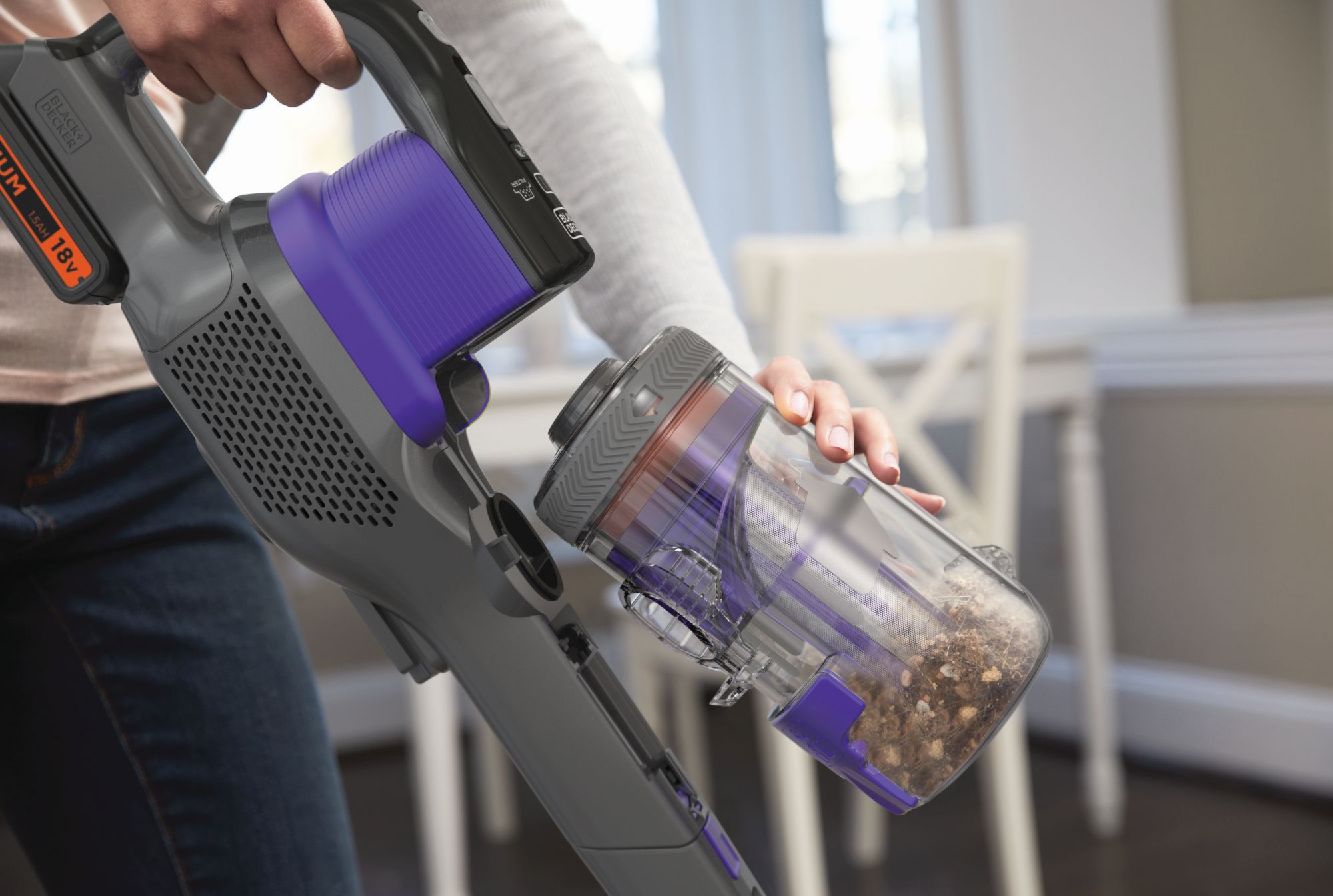 BHFEV182C-QW Aspirador de escoba 18V 4en1 Power Series Extreme