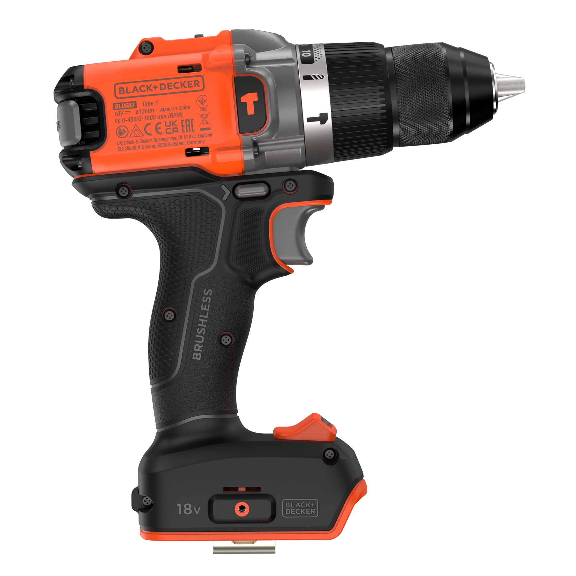 BLD683XN-XJ - Taladro percutor BRUSHLESS a batería 18V POWERCONNECT™ (sin batería/cargador)
