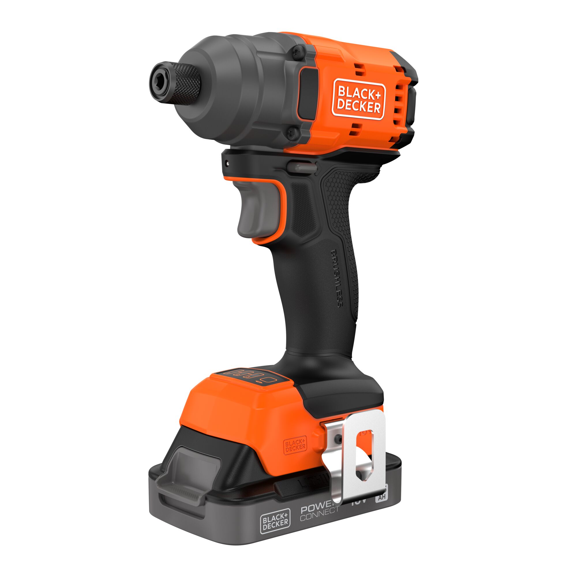 BLIM78E1K-QW - Atornillador de impacto BRUSHLESS 18V con 1 batería de 2,5Ah con indicador de carga, cargador rápido de 1A, 10 accesorios y maletín