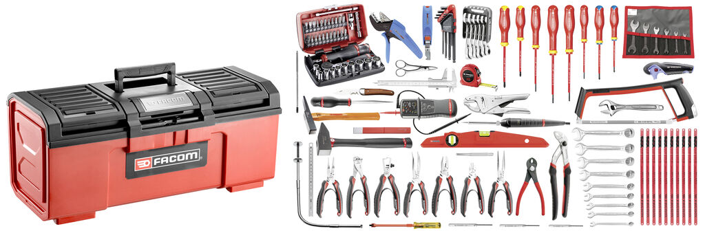 Selección electrónico 120 herramientas - caja de herramientas plástica