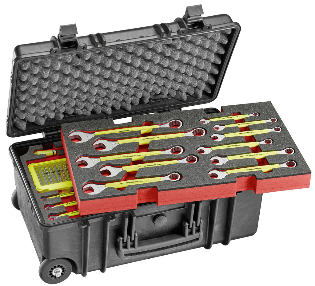 Composición de 66 herramientas en pulgadas - FLUO