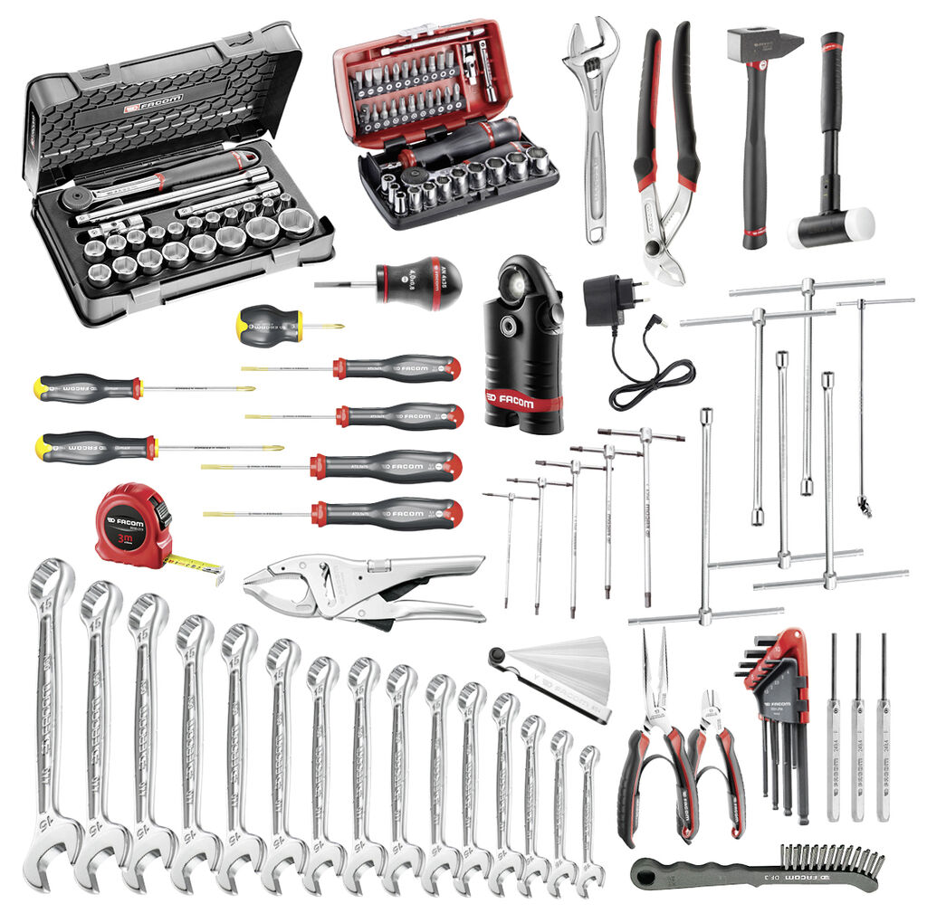 Selección para el mantenimiento de  2 ruedas y motos 118 herramientas