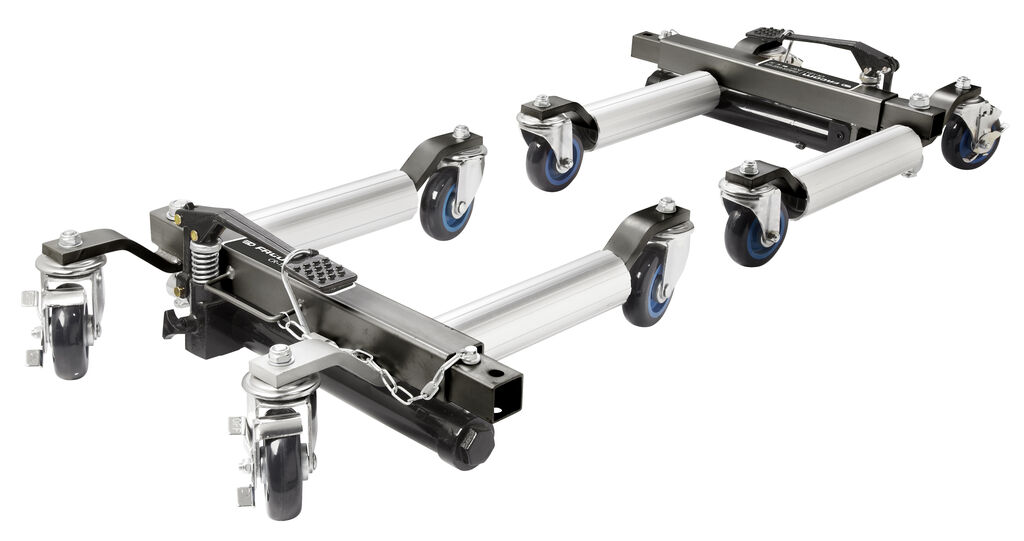 Juego de 2 soportes hidráulicos para ruedas