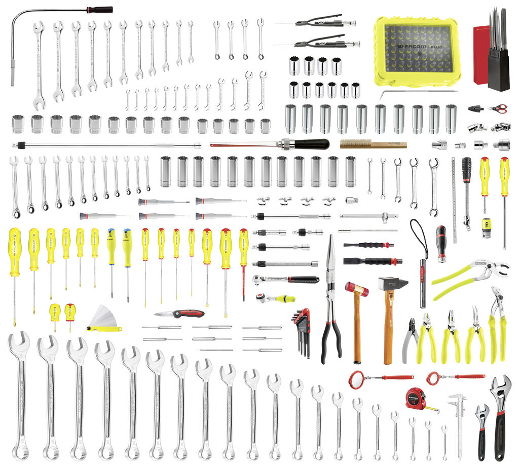 Selección 280 herramientas en pulgadas para mantenimiento helicópteros