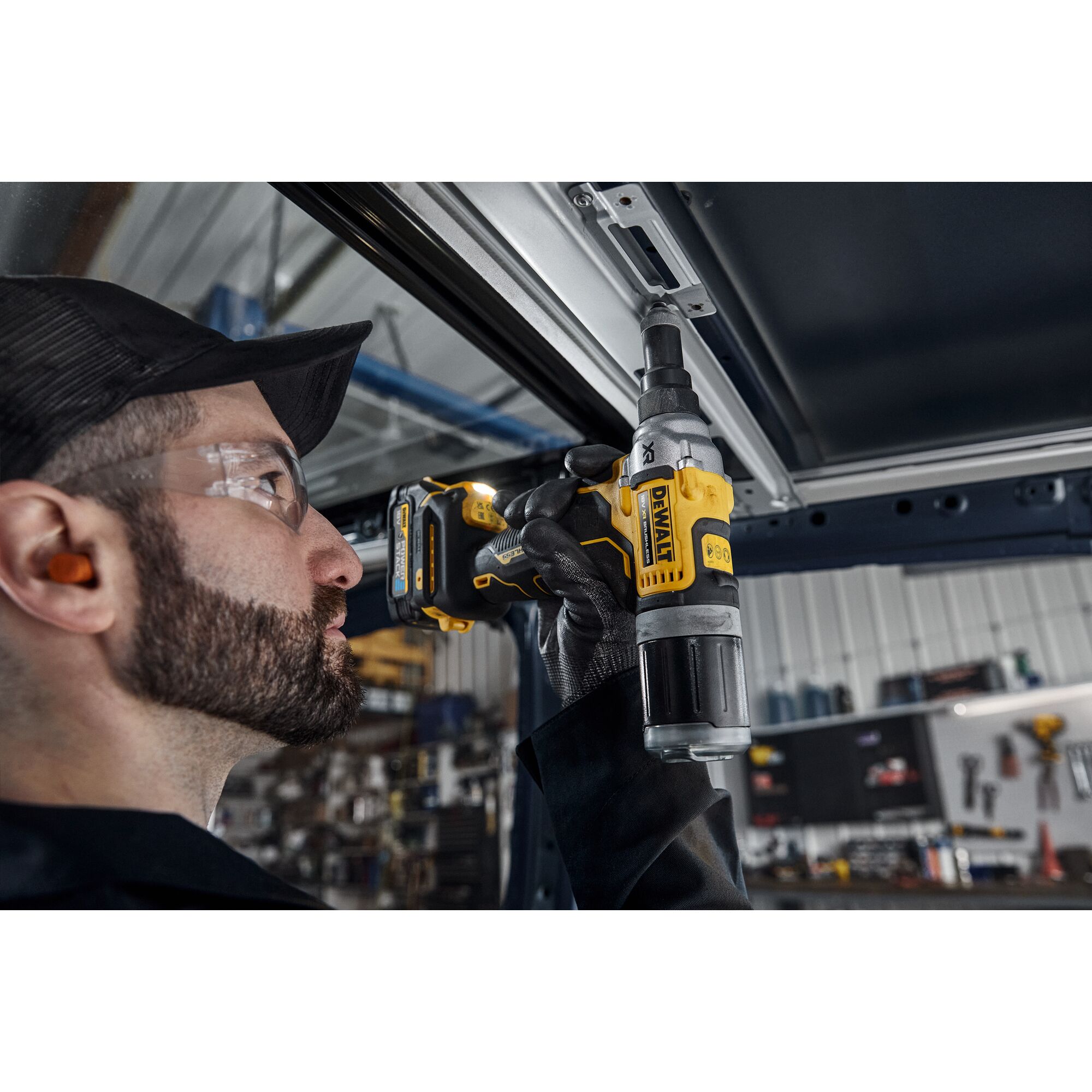 DCF414NT-XJ - Remachadora de 6,3 mm sin escobillas XR de 18 V - Unidad desnuda