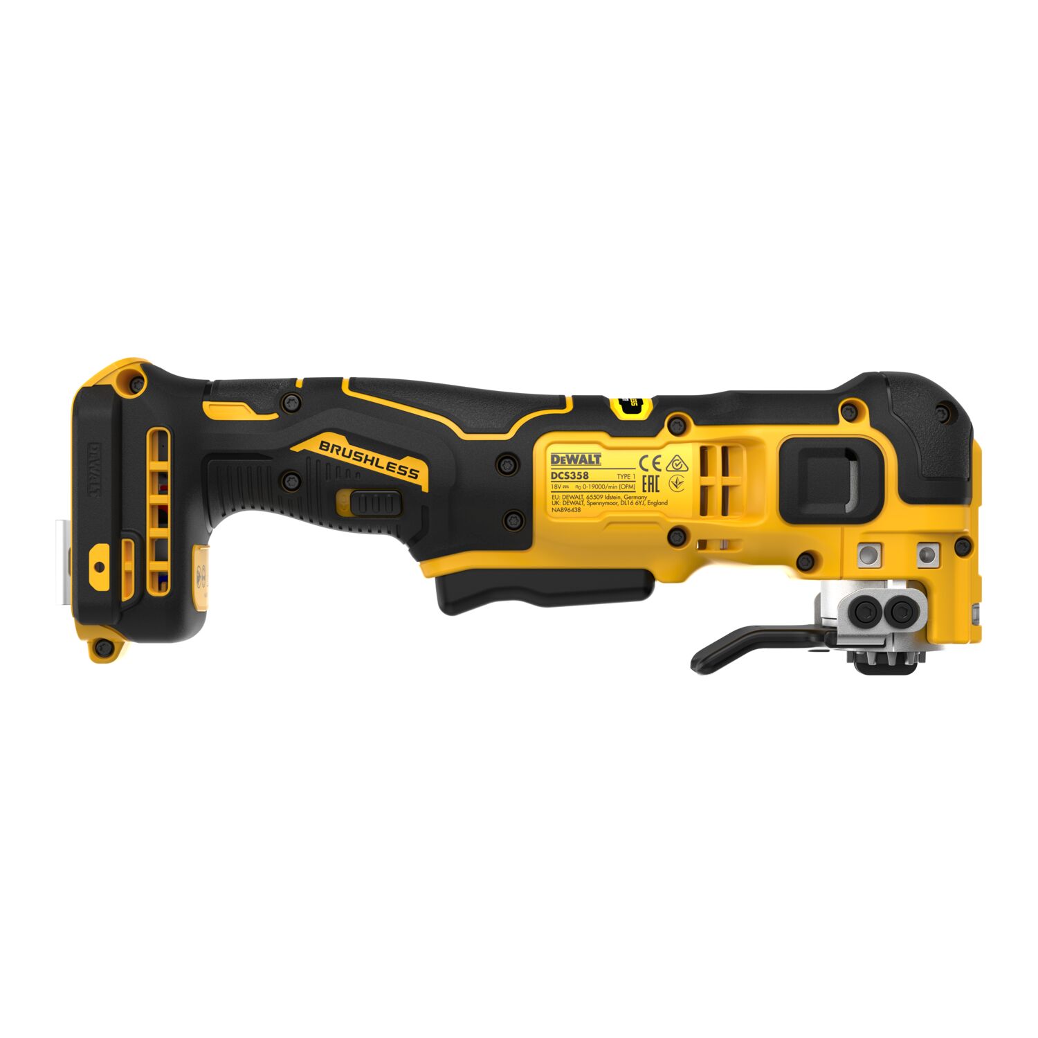 DCS358NT-XJ - Multi-herramienta Oscilante sin escobillas XR 18V sin cargador/batería con maletín TSTAK II + Accesorios