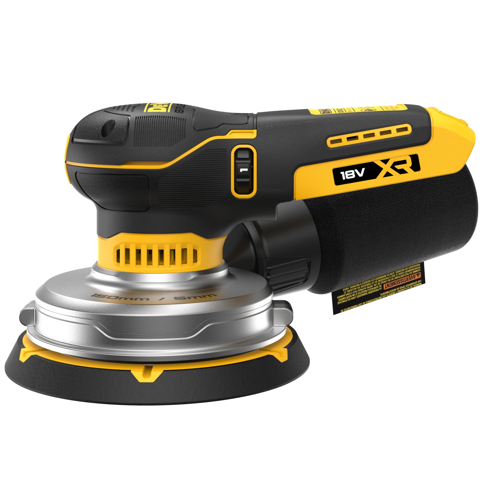 DCW230NT-XJ - Lijadora Rotorbital sin escobillas XR 18V Ø150mm Electrónica sin cargador/batería