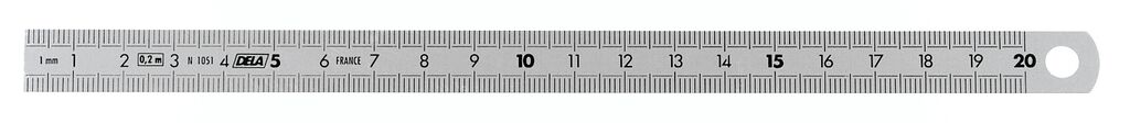 DELA.1051 - Regletas INOX flexibles - 2 caras