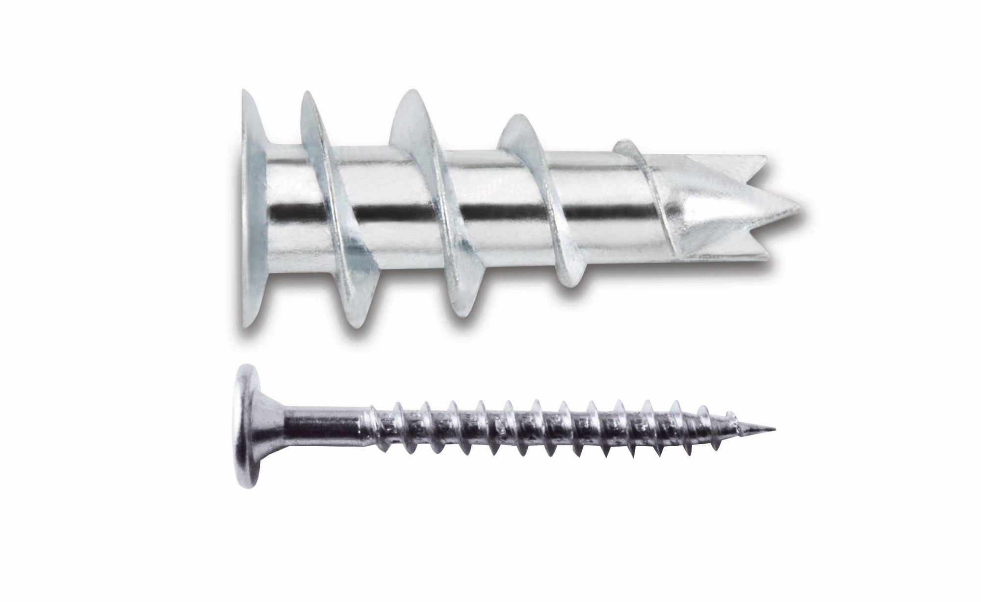 DFM411000P - 10x Anclajes para pared de yeso Zip-It/ Metal - Incluye tornillo