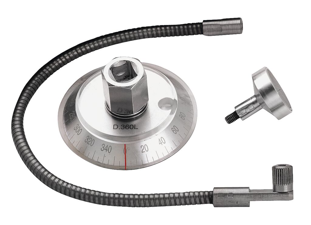 Llave de apriete angular de lectura lateral con flexible e imán