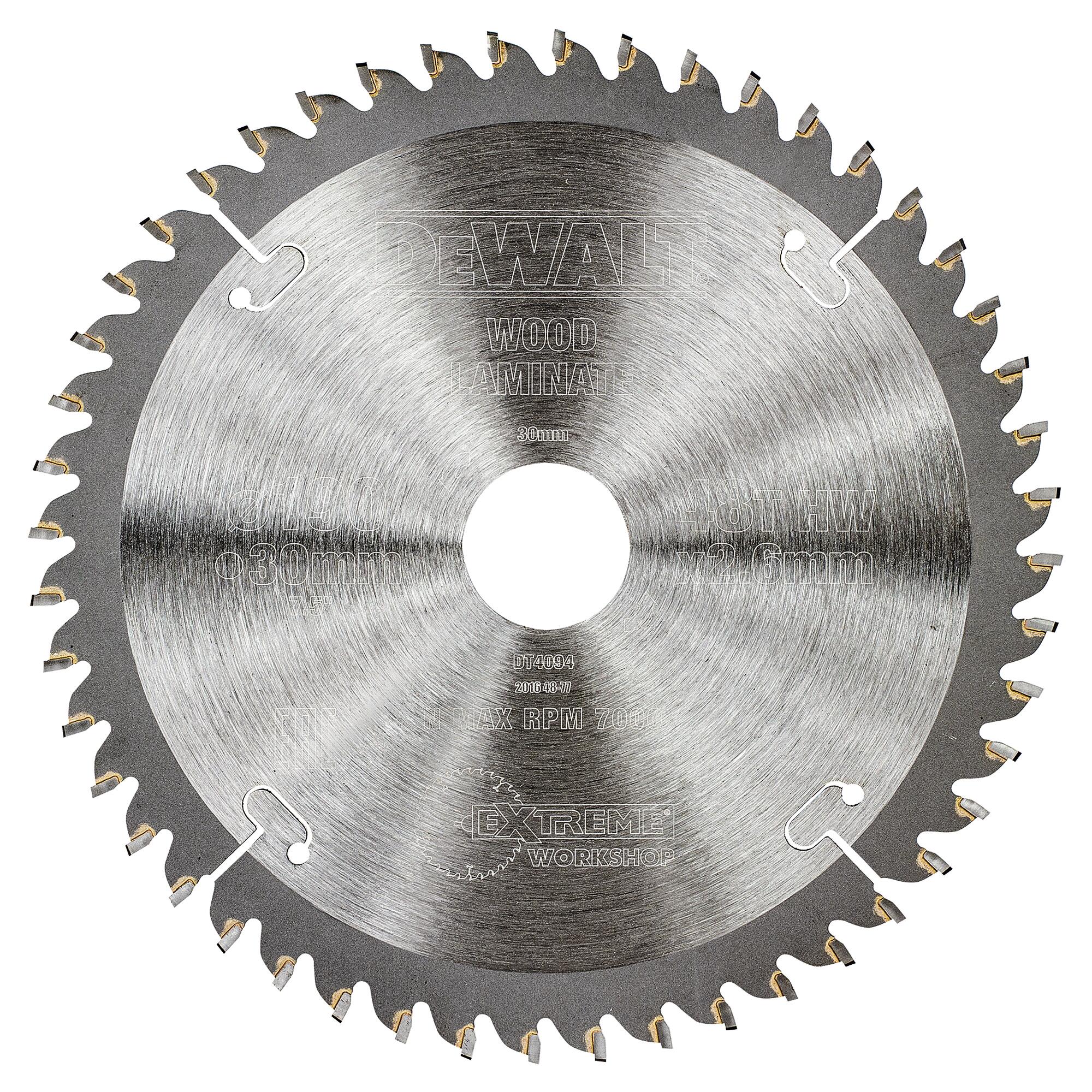 DT4094-QZ - Hoja para sierra circular portátil 190x30mm 48D