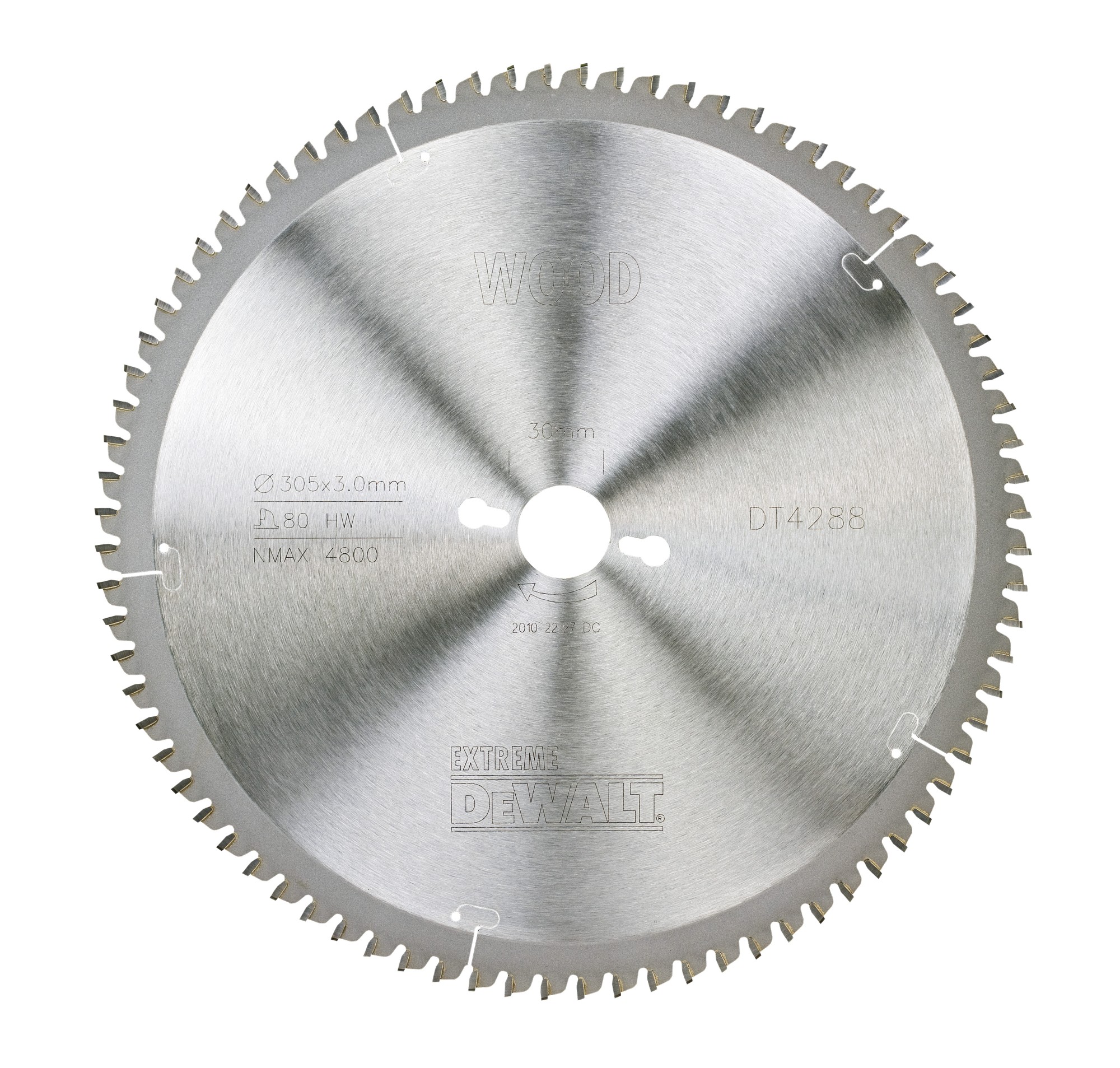 DT4288-QZ - Hoja para sierra circular estacionaria 305x30mm 80D