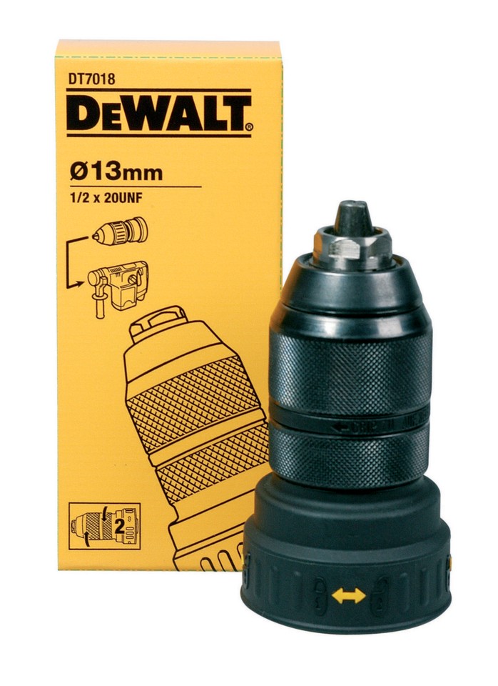 DT7018-QZ - Portabrocas con doble manga de metálico para martillos de 2 y 4 kg (para D25404K, D25405)