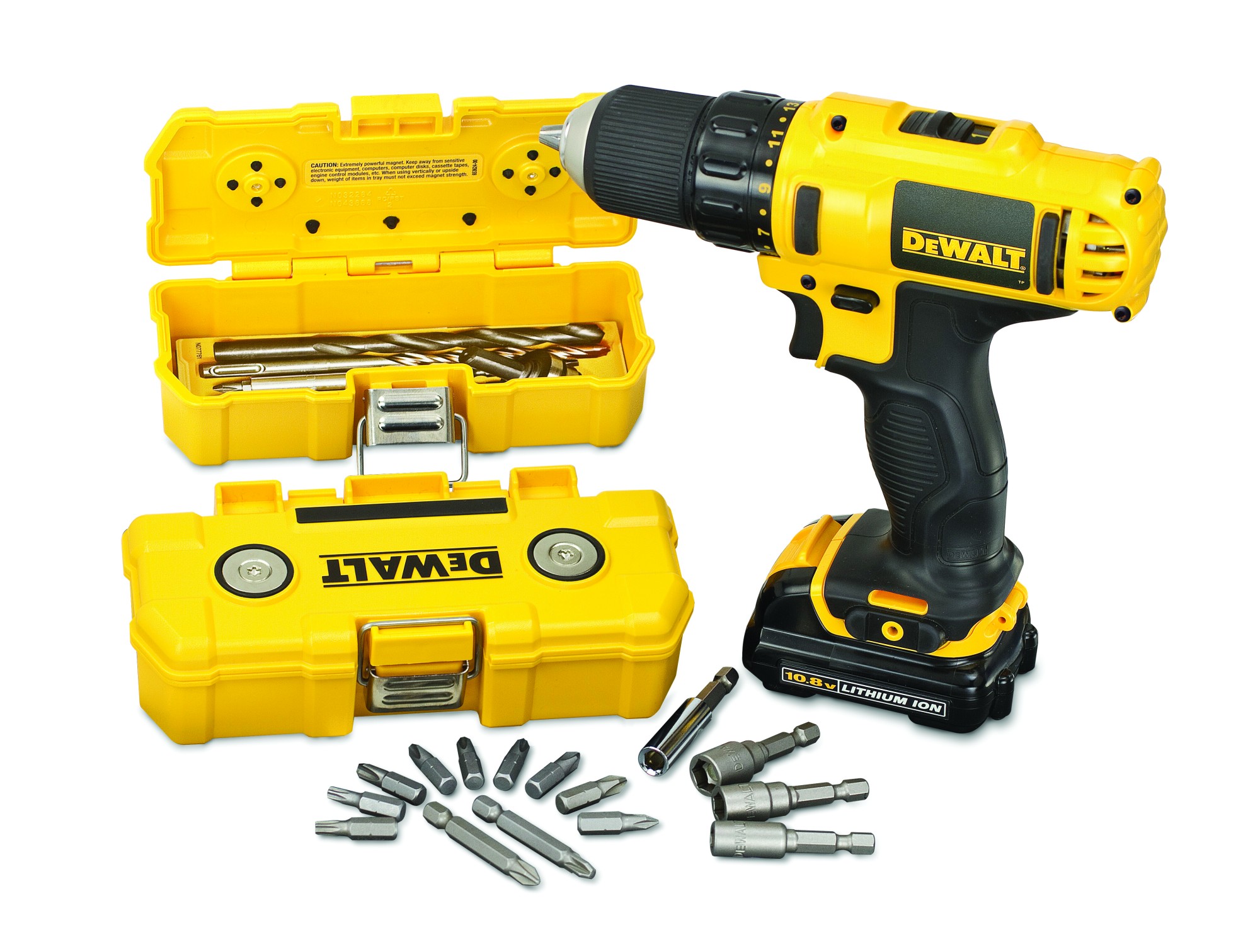 DT7918-QZ - Juego en caja magnética de 15 piezas