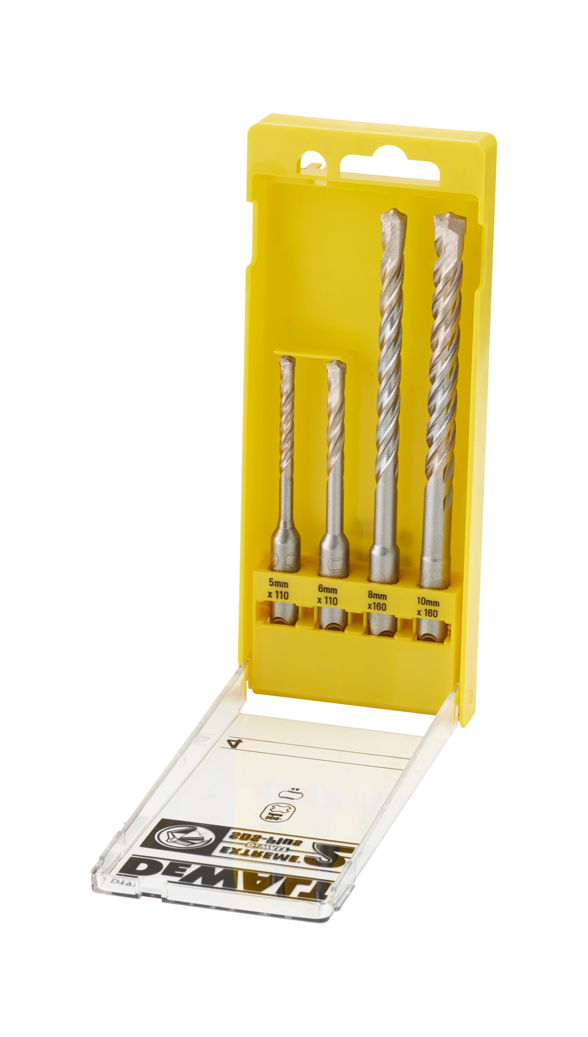 DT9700-QZ - Selección de 4 unid. de dim. 5,6,8,10 SDS-Plus Extreme2