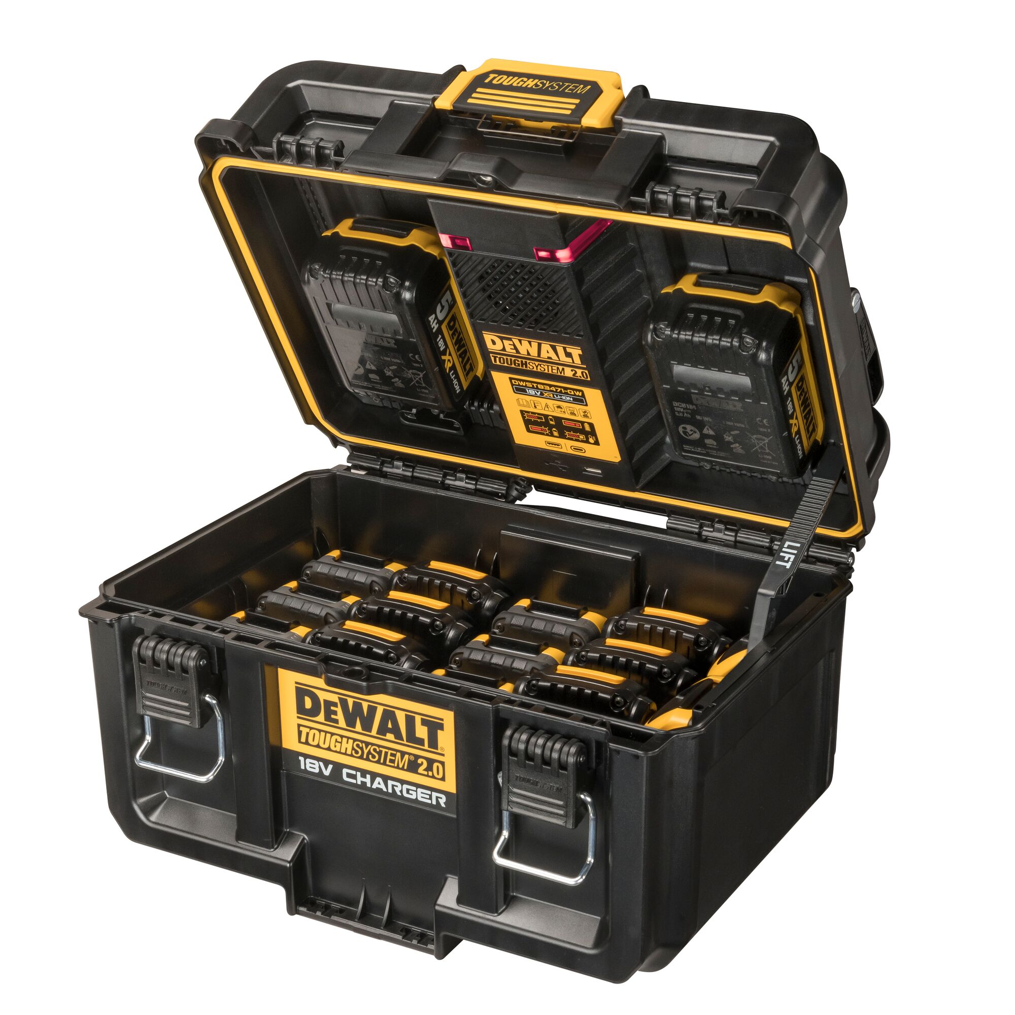 DWST83471-QW - Caja cargador 18V TOUGHSYSTEM 2.0