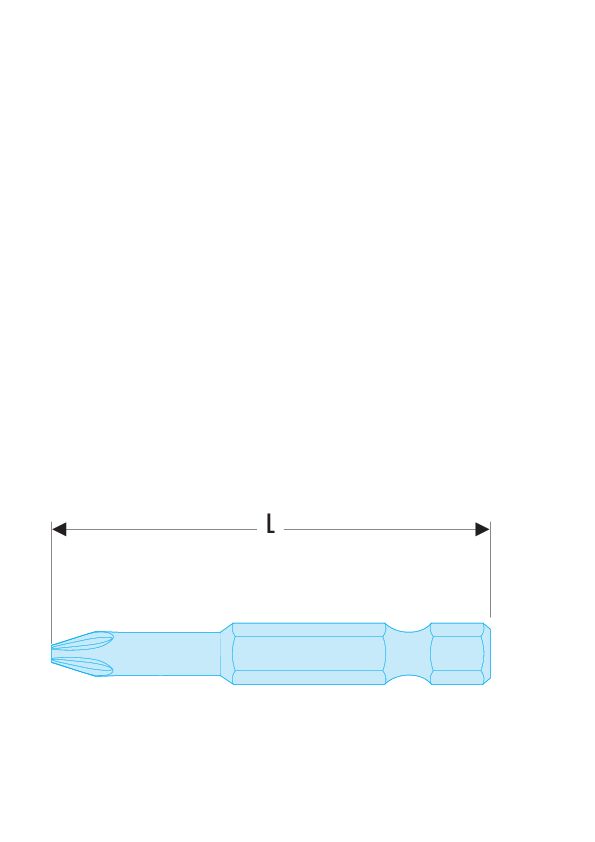 ED.6 - Puntas estándar serie 6 para tornillos cruciformes Pozidriv®