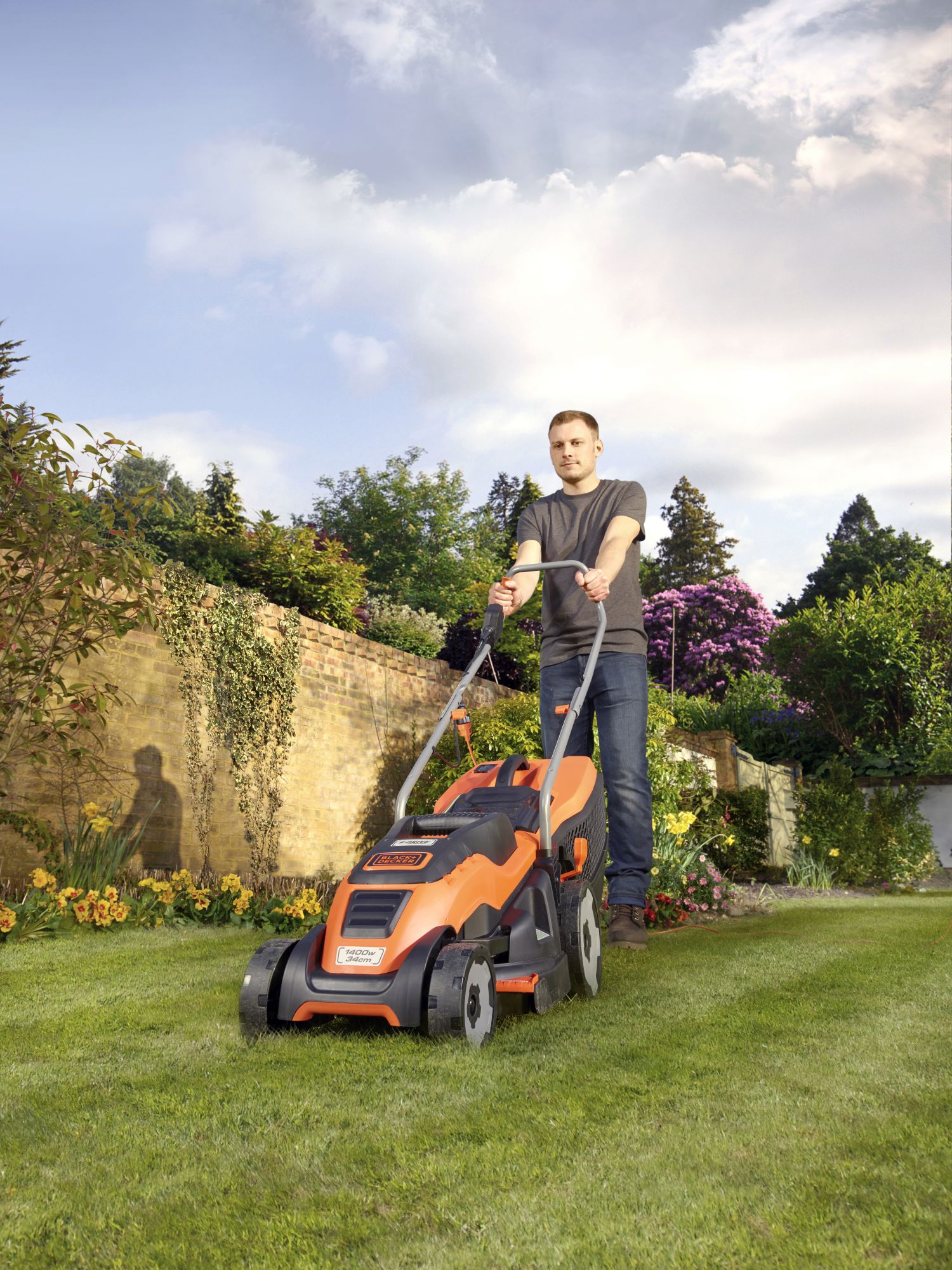 EMAX34I-QS - Cortacésped Potencia 1400W 34cm EMAX34I