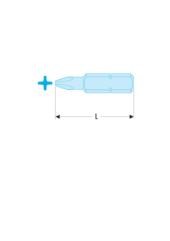 EP.2 - Puntas estándar serie 2 para tornillos cruciformes Phillips®