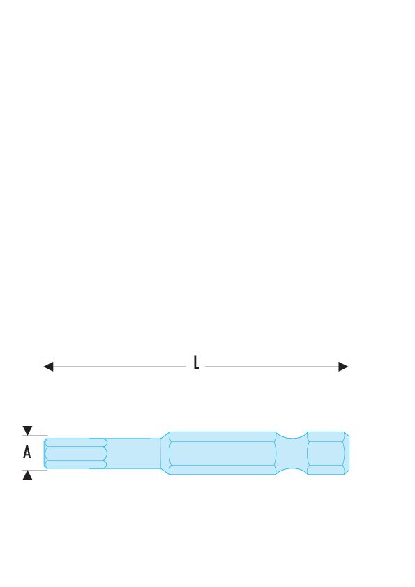 EX.6TF - Puntas estándar serie 6 para tornillos Torx®