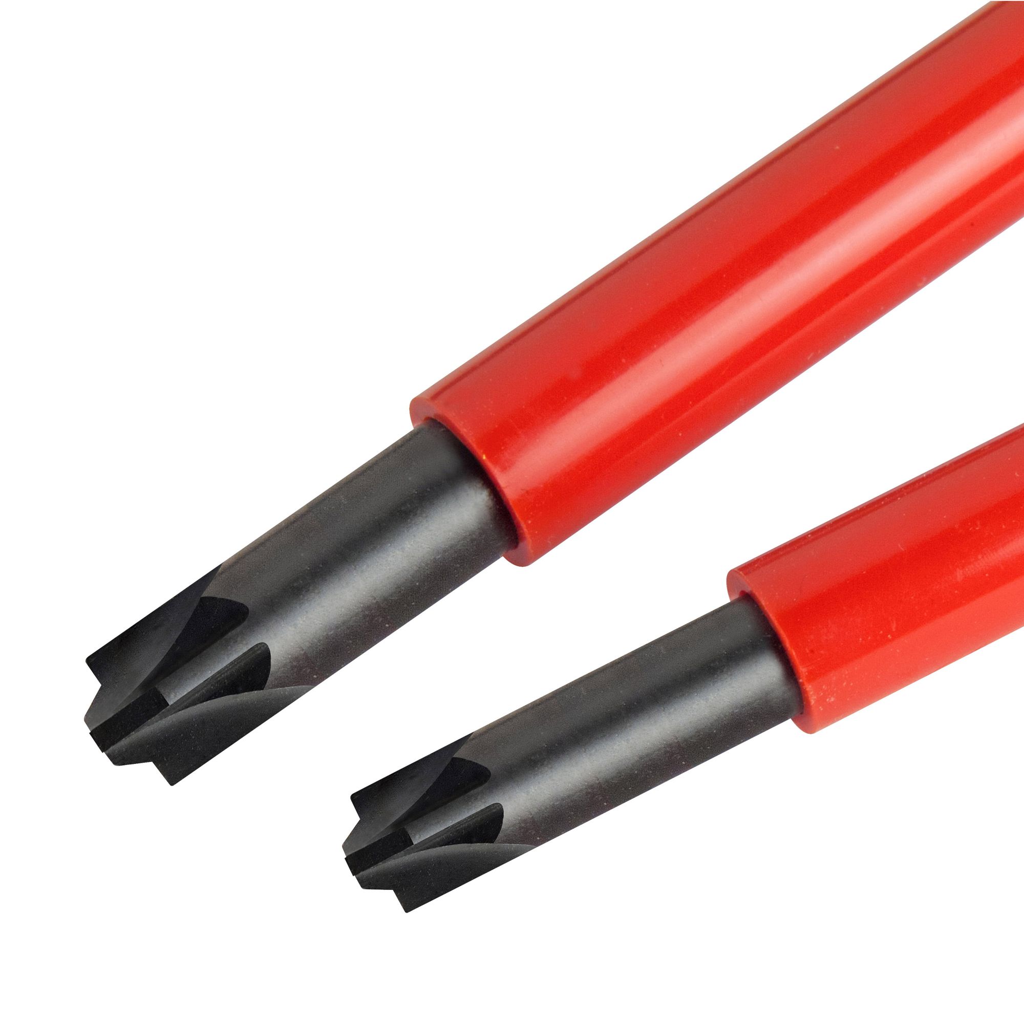 Destornillador de electricista aislado FATMAX® Borneo VDE PZ1x100mm y PZ2x125mm